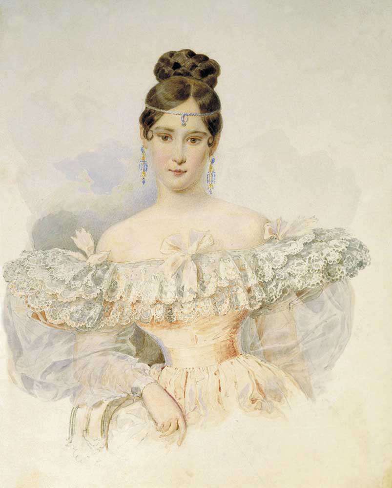 Портрет Н. Н. Гончаровой. 1832г.