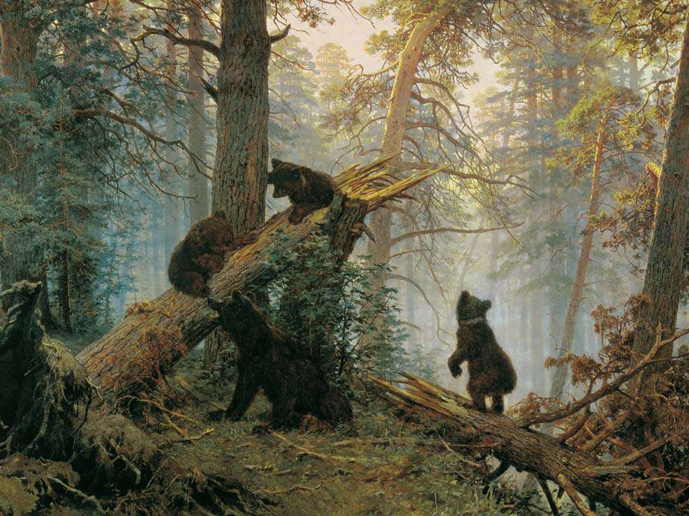 Утро в сосновом лесу (1889)