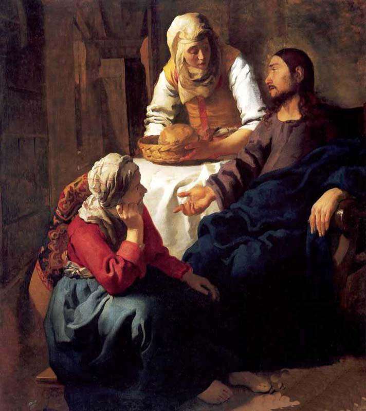 Христос у Марии и Марфы 