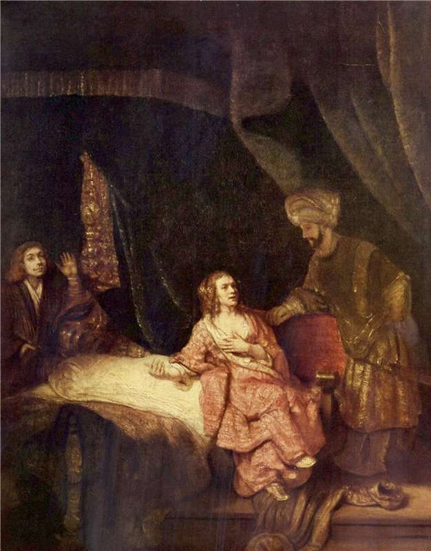 Жена Потифара обвиняет Иосифа (1655)