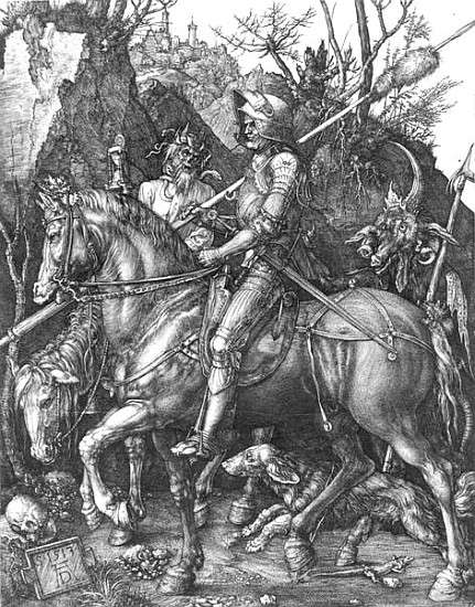 Рыцарь, смерть и дьявол, гравюра (1513)