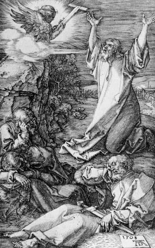 Страсти Христовы - Христос на горе Еленойской, Моление о чаше (1508)