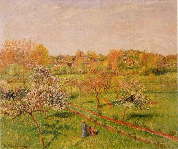 Цветущая яблоня утром в Эраньи (1898)