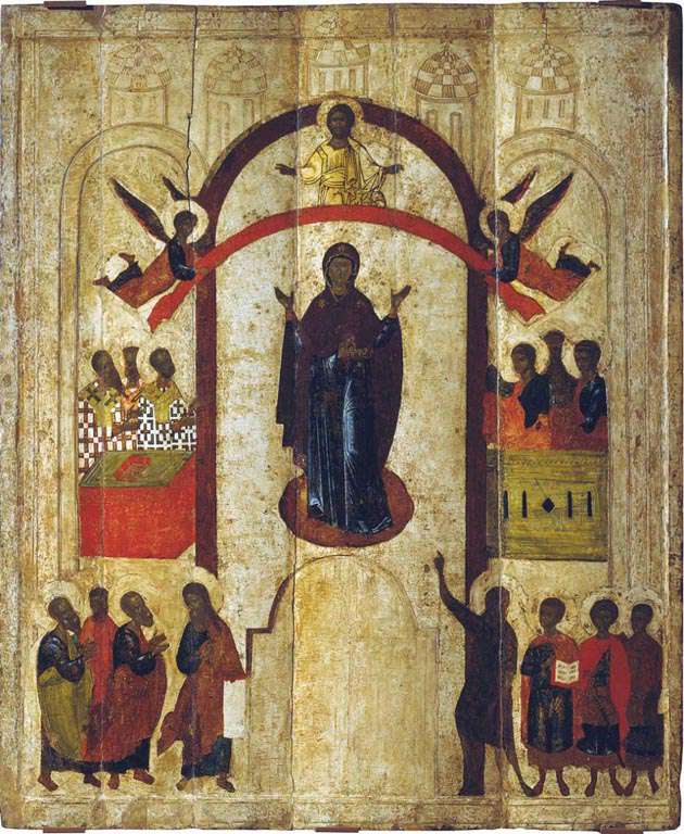 Покров Богородицы (Новгородская икона)