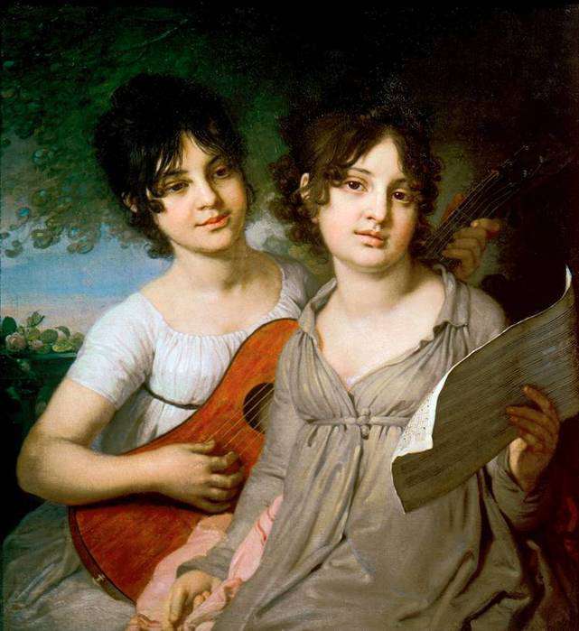 Портрет сестер Гагариных. 1802 г.