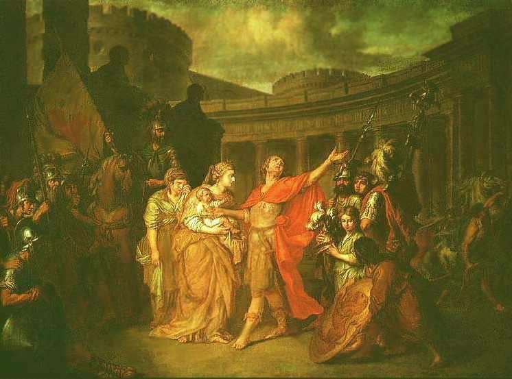 Прощание Гектора с Андромахой. А.П. Лосенко (1773)
