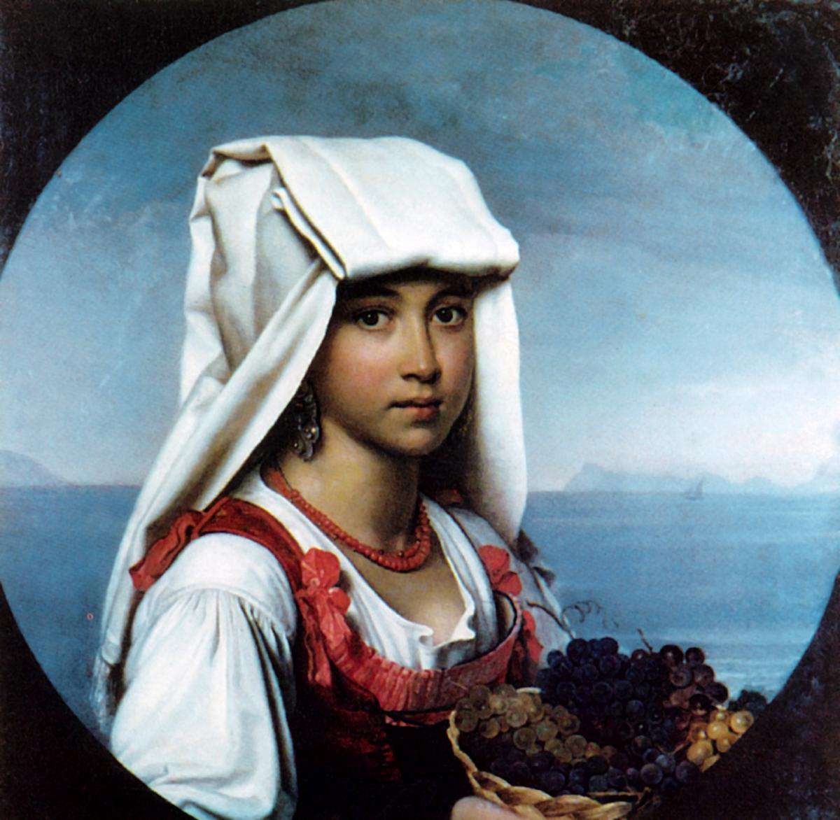 Неаполитанская девочка с плодами. 1831 г