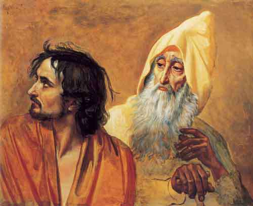 Образ кающегося грешника (Н.В.Гоголь). Фрагмент картины "Явление Христа народу"
