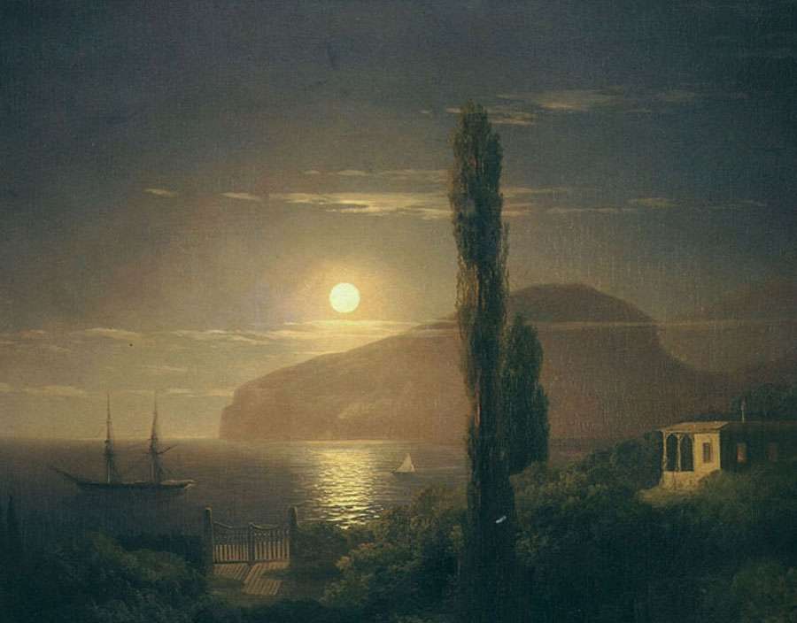Лунная ночь в Крыму. 1859.
