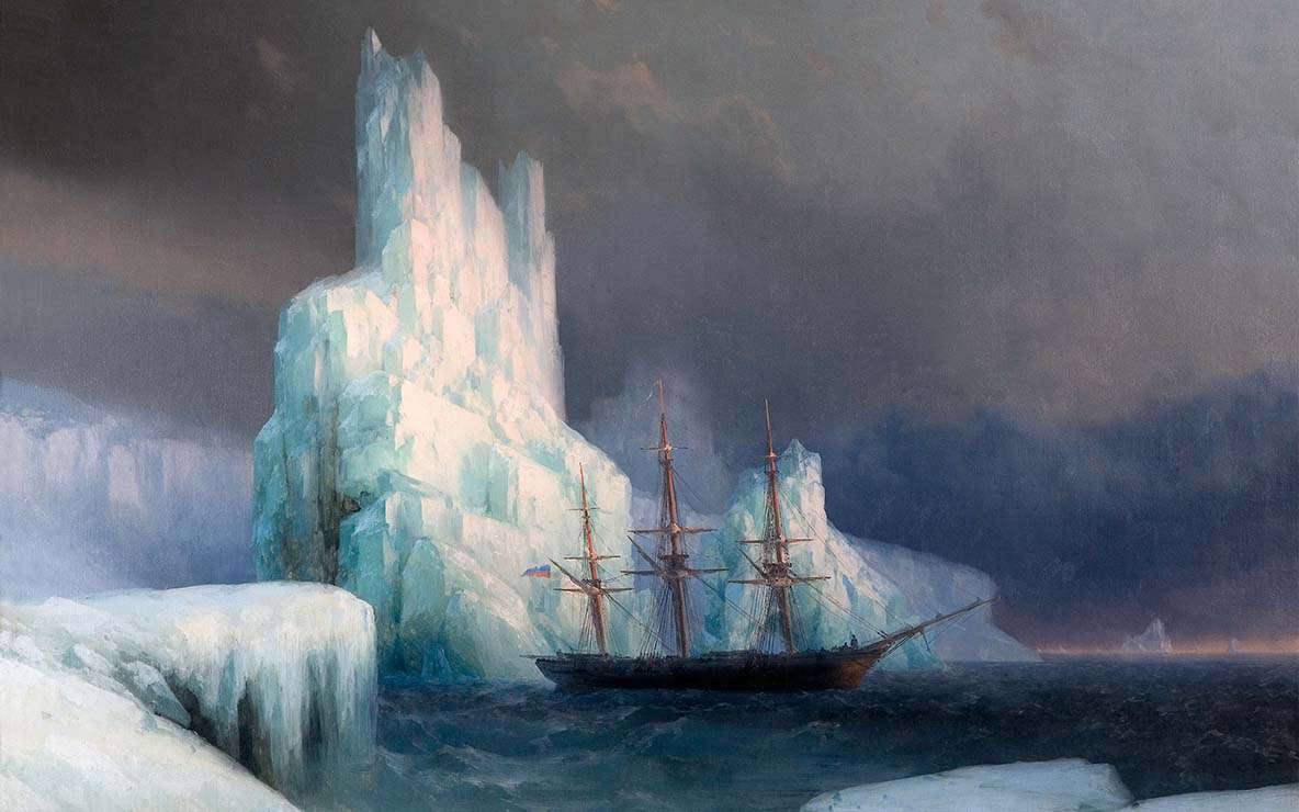 Ледяные горы в Арктике (1870)