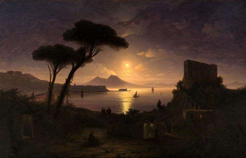 Неаполитанский залив в лунную ночь (1842)