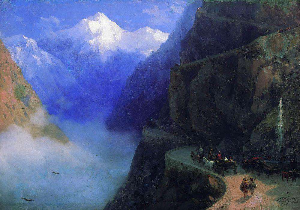 Дорога от Млета до Гудаура (1868)