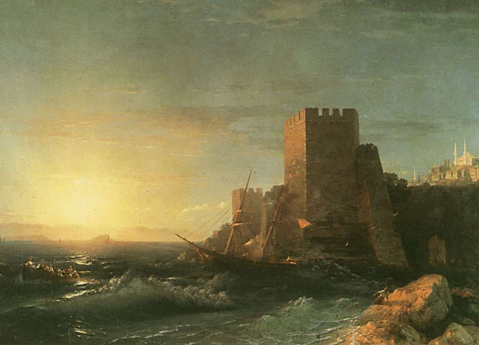 Башня на скале Босфора (1859)