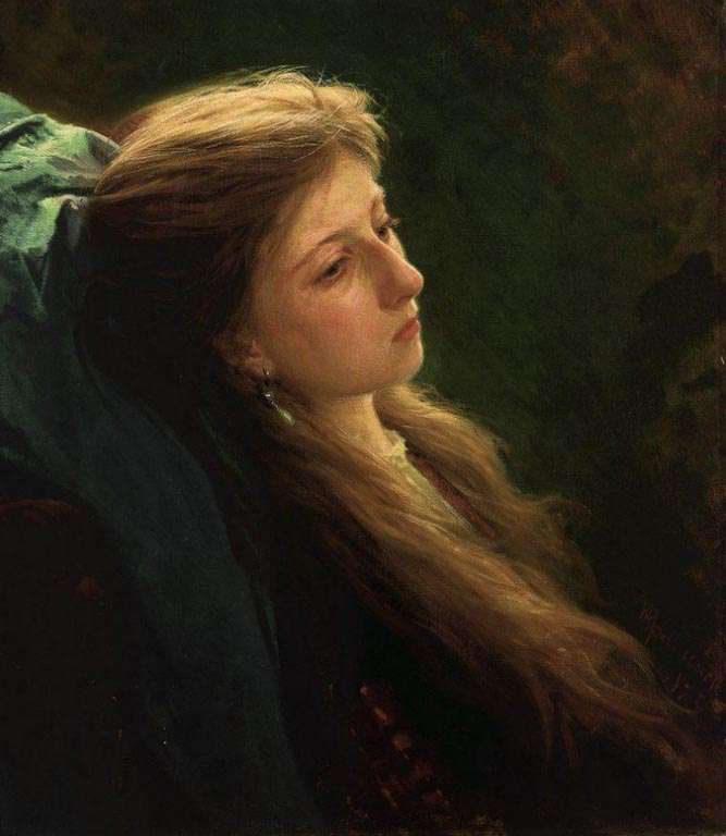 Девушка с распущенной косой (1873)