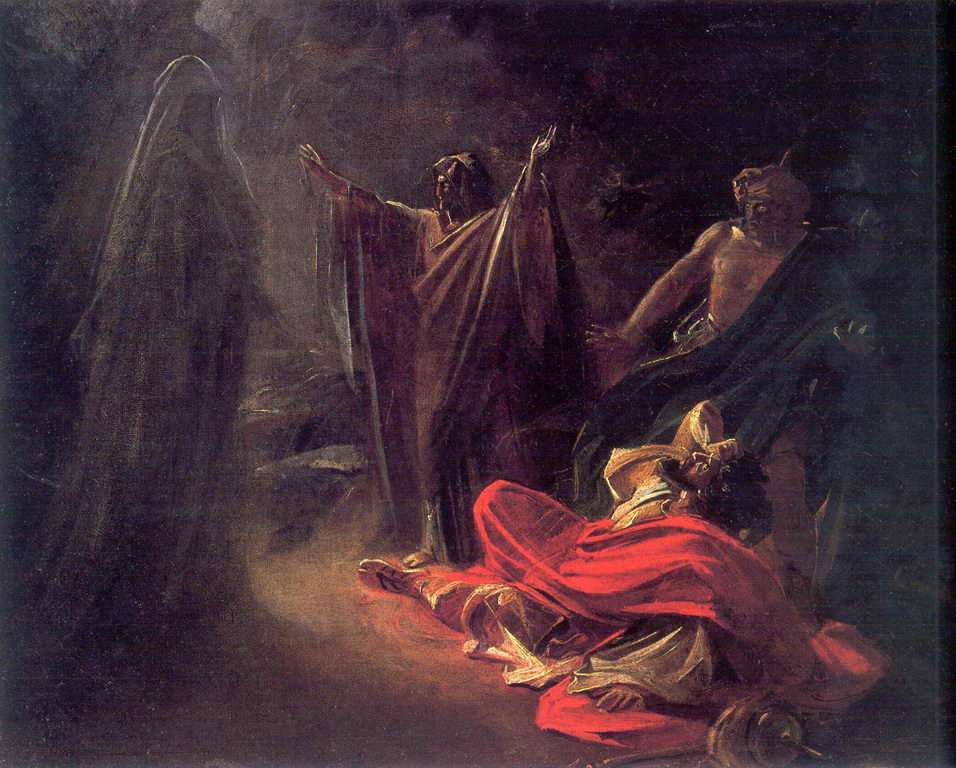 Аэндорская волшебница вызывает тень Самуила (1856)