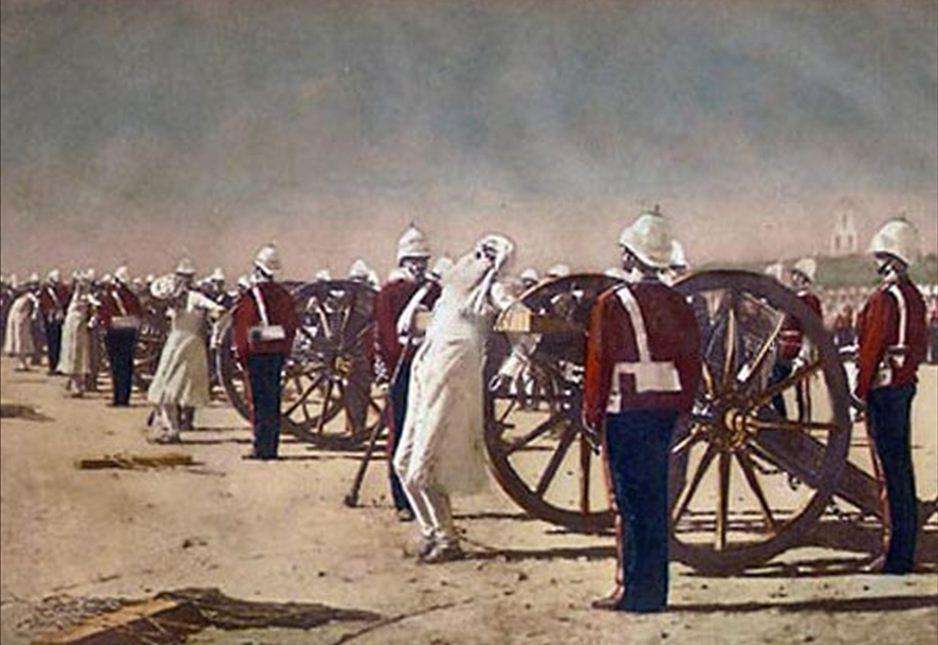 Подавление индийского восстания англичанами (1884)