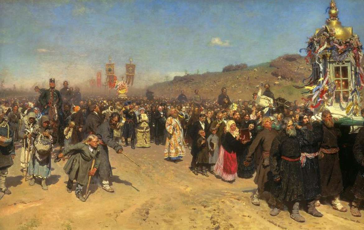 Крестный ход в Курской губернии (1883)