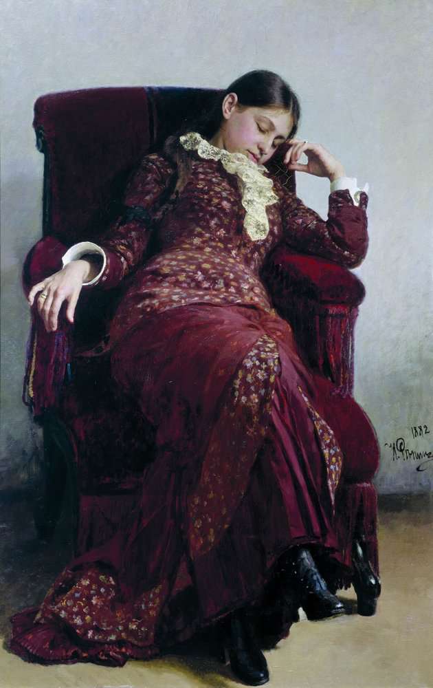 Отдых (Портрет жены художника) (1892)