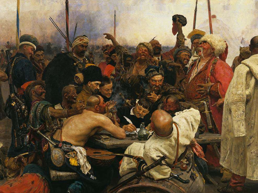 Запорожцы пишут письмо турецкому султану (1885)