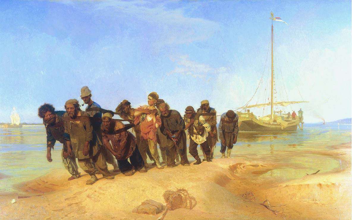 Бурлаки на Волге (1870-73)