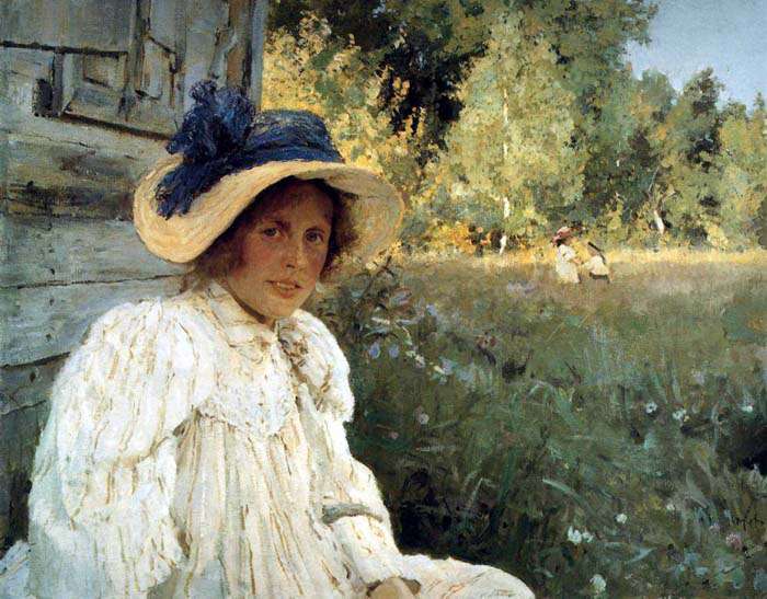 Летом (Портрет О. С. Серовой) 1895