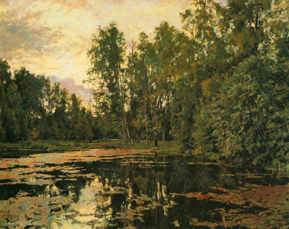 Заросший пруд. Домотканово. (1888)