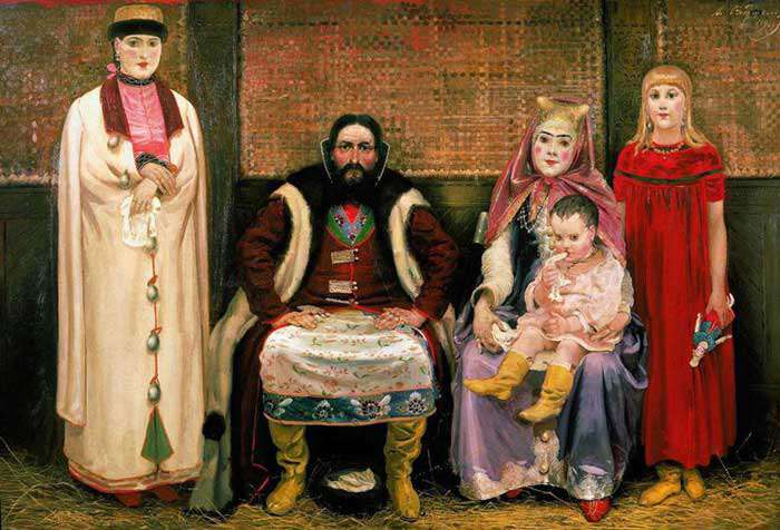 Семья купца в 17-м веке (1897)