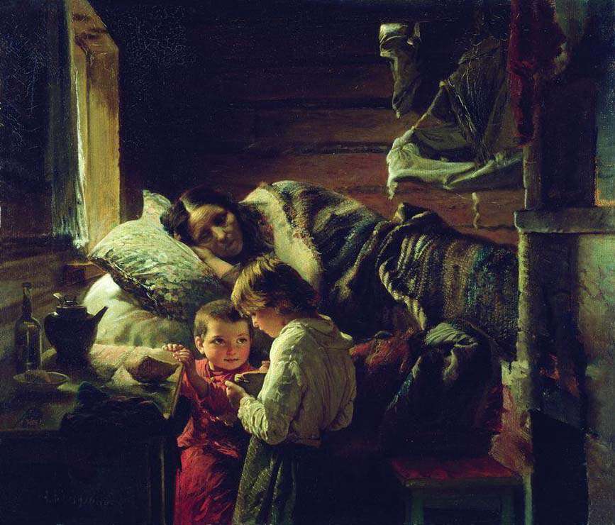 У краюшки хлеба (1890)