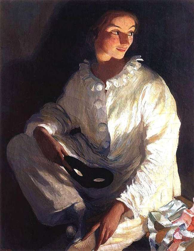 Автопортрет в костюме Пьеро (1911)