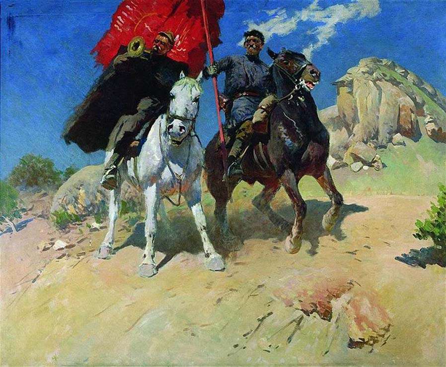 М. Греков "Знамёнщик и трубач" (1934)