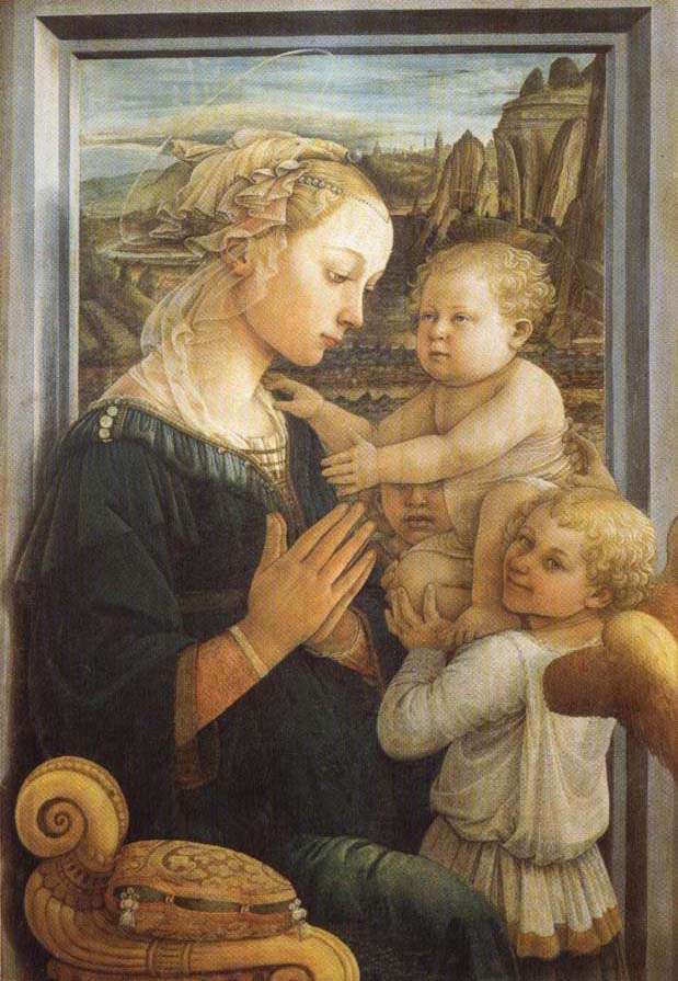 Мадонна с младенцем и двумя ангелами (Ф.Липпи)