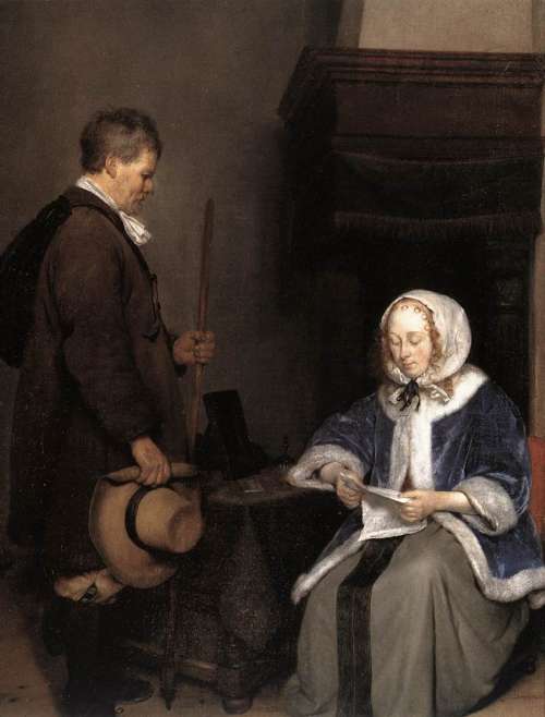 Чтение письма (1660)