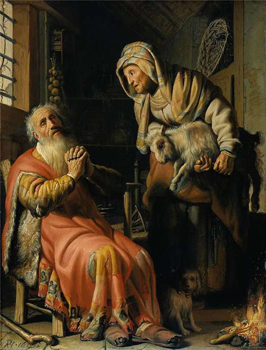 Слепой Товит и Анна(1626)