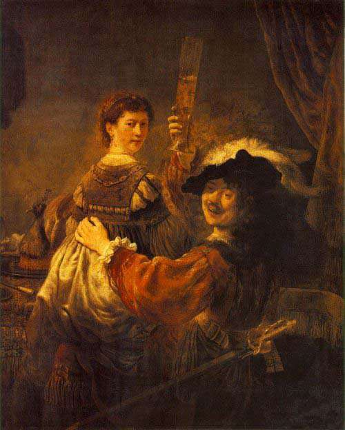 Автопортрет с Саскией (1636)
