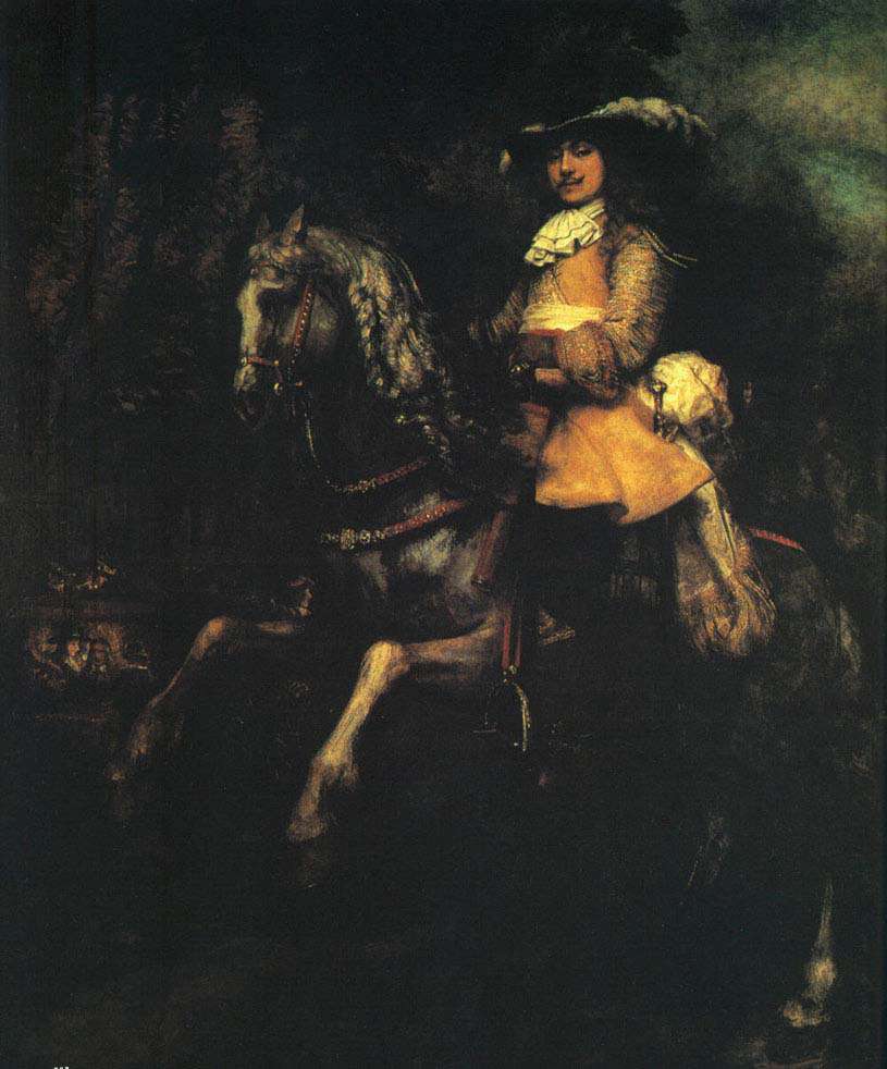 Фредерик Ригел на коне (1663)