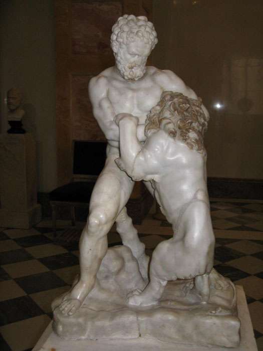 Геракл со львом. Лисипп. 4-й век до н.э.