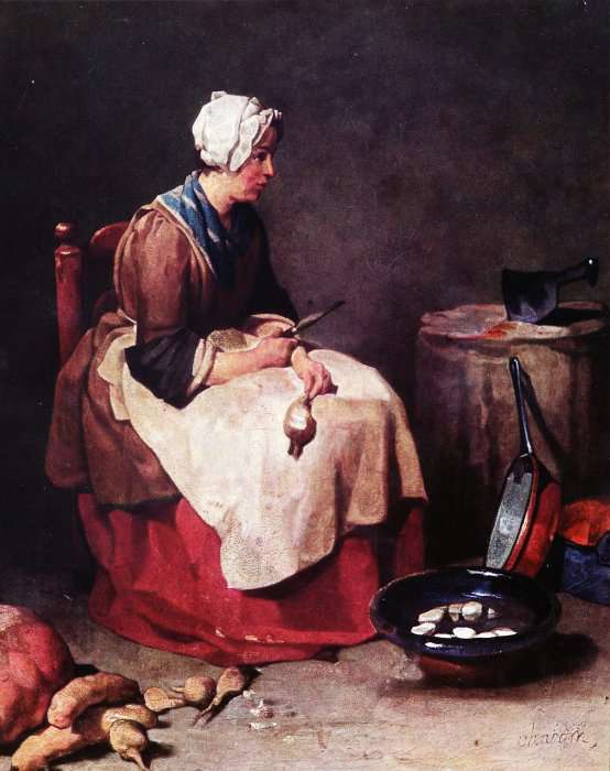 Кухарка, чистящая брюкву (1778)