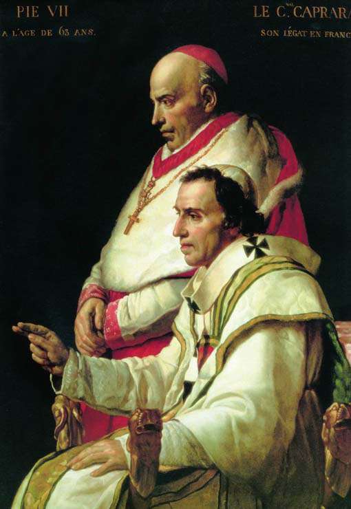 Папа Пий II и кардинал Капрара