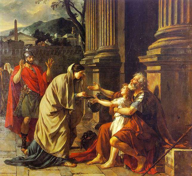 Велизарий, просящий подаяние (1781)