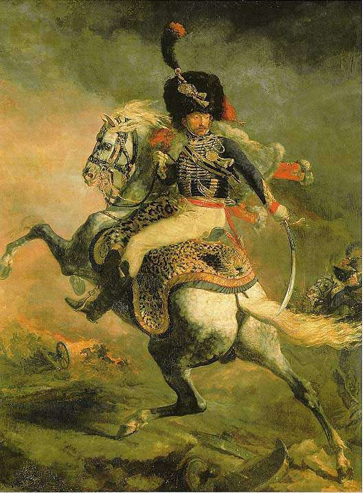 Офицер конных егерей императорской гвардии, идущей в атаку (1812)