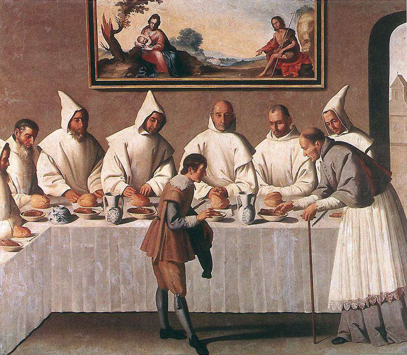 Чудо св.Гуго Гренобльского в трапезной монастыря (1635)