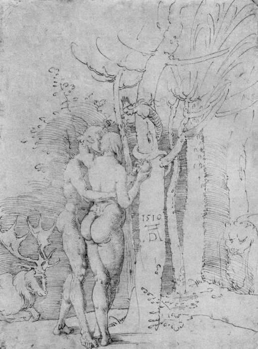 Адам и Ева, рисунок
