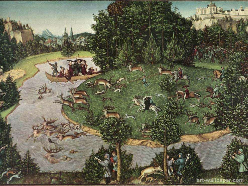 Курфюстр Фридрих Мудрый на охоте (1529)