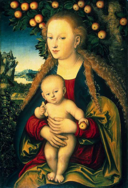 Мадонна с младенцем под яблоней (1530)