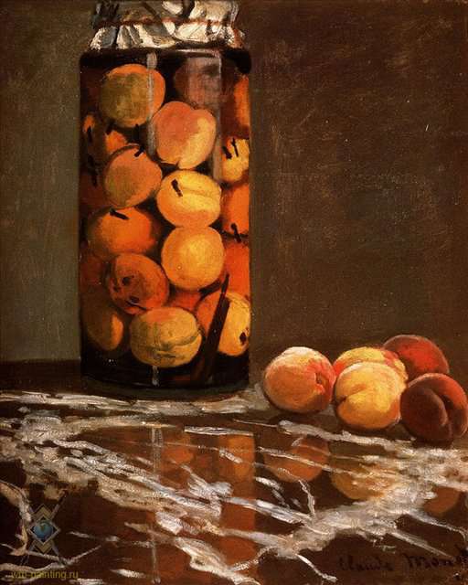 Банка с персиками (1866)