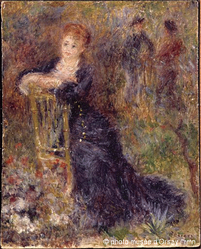 Девушка, сидящая в саду (1875)