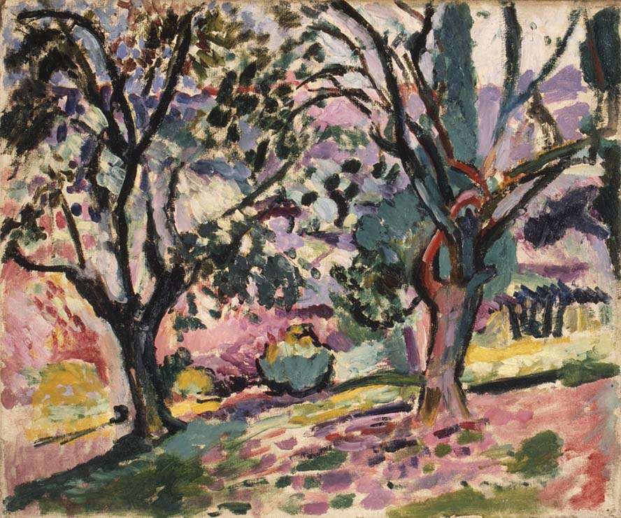 Деревья оливы в цвету (1906)